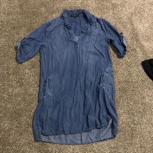 Velvet Heart Blue Midi Dress